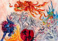 Shiranui, Amaterasu & Oki - okami-amaterasu fan art
