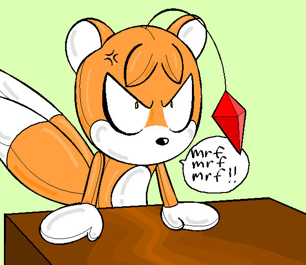 Photo of Tails doll in court for fans of tails doll. 