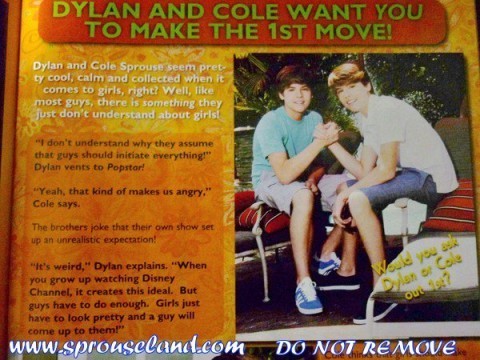  Cole and Dylan Want Girls To Make The 1st Move!!