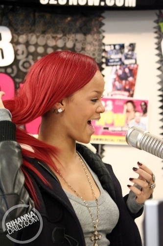 Rihanna @ Interview with Lisa Paige at 92.3 NOW 11/16/10