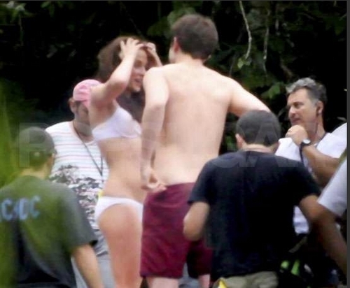  Some mais from filming "Breaking Dawn"