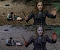Hermione's hand Before...and After - harry-potter photo