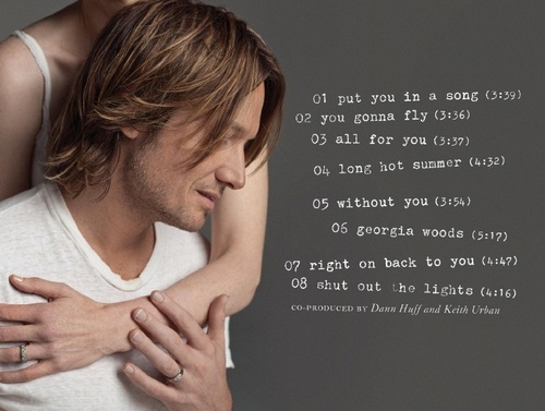  Keith's new Album Get Closer - CD Back Credits and photo