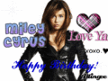 Miley Cyrus Birthday Blingee - miley-cyrus photo