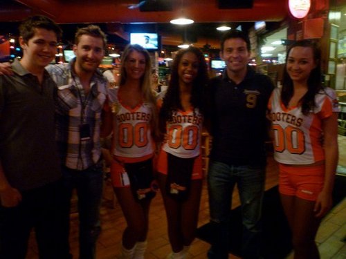 Ryan, Paul and Damian in Hooters
