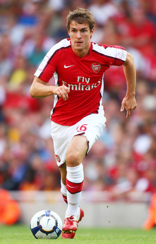 Aaron Ramsey playing for Arsenal
