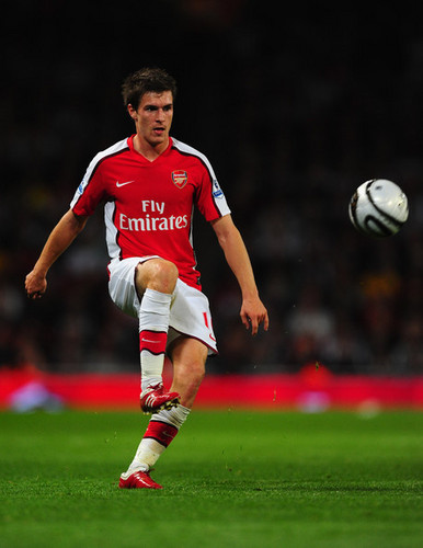  Aaron Ramsey playing for Arsenal