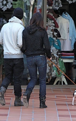 Ashley and Joe Jonas Dog walk in Los Angeles - November 24, 2010