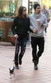 Ashley and Joe Jonas Dog walk in Los Angeles - November 24, 2010 - twilight-series photo