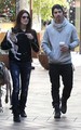 Ashley and Joe Jonas Dog walk in Los Angeles - November 24, 2010 - twilight-series photo