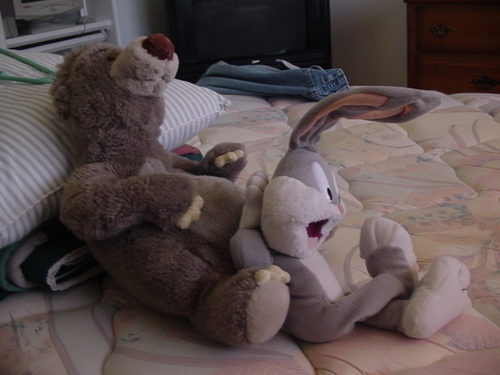  Bugs Bunny Resting on Baloo