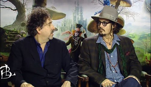  Johnny Depp and Tim aparejo, burton