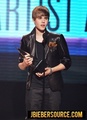 Justin recieving awards at the 2010 AMAs - justin-bieber photo