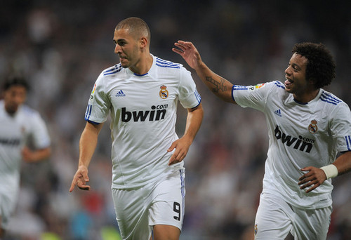  K. Benzema playing for Real Madrid