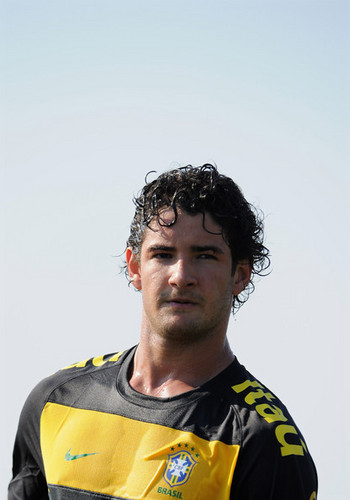 Pato playing for Brazil
