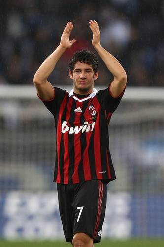 Pato playing for Milan