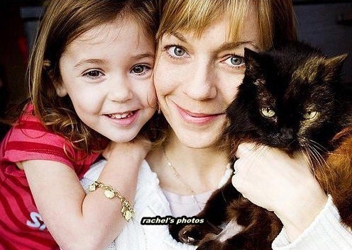 Gemma with Rachel and there cat