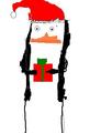 Kowalski is Santa's helper - penguins-of-madagascar fan art