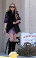 Lindsay Lohan was spotted outside her temporary sober house in Rancho MirageRead - lindsay-lohan photo
