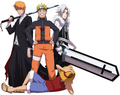 Luffy Naruto Allen Ichigo - anime photo