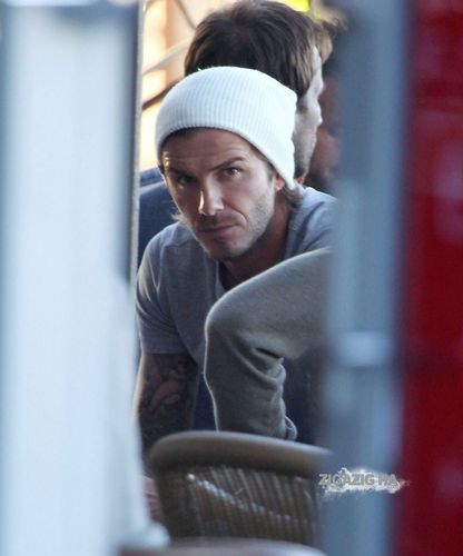 David Beckham at Silo Restaurant Nov 25 2010
