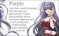 Purple Hair - anime-girls photo
