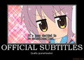Official Subtitles - anime fan art