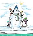 POM Snowman - penguins-of-madagascar fan art