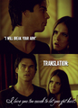 Reading between the lines. - damon-and-elena fan art