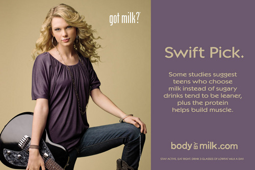 Taylor تیز رو, سوئفٹ - Photoshoot #026: Body سے طرف کی دودھ - Got Milk? (2008)