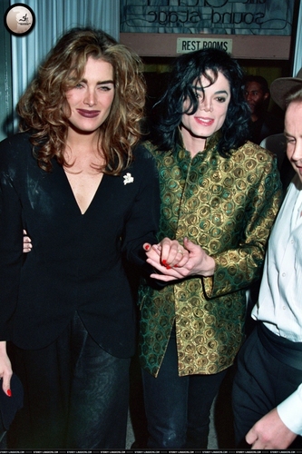  michael attends grammys am records party with brooke sheilds