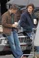 Jensen Ackles and Jared Padalecki shoot in Vancouver - 9 Dec. - supernatural photo