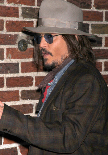 Johnny Depp At The 'Late Show with David Letterman' - December 7