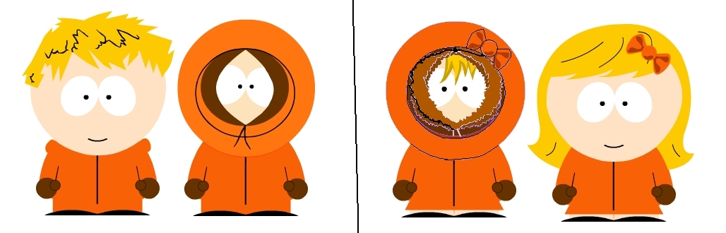 South Park tagahanga Art: kenny as a girl.