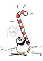 Christmas Sugar Cane - penguins-of-madagascar fan art