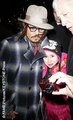 Depp Saves Young Fan From the Paparazzi While in New York To appear on David Letterman Show - johnny-depp photo