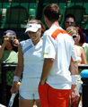 Hingis and Stepanek - tennis photo