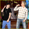 Justin with Ellen Degeneres - justin-bieber photo