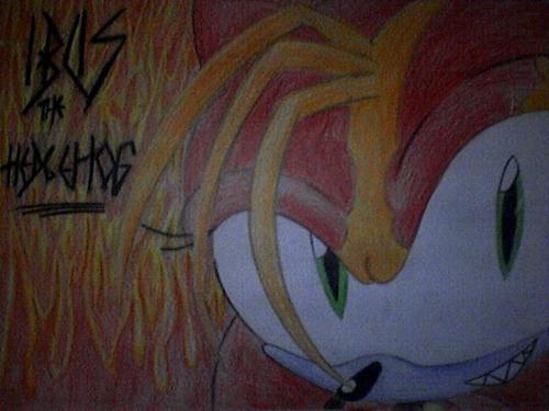 OLD art: Iblis the Hedgehog.