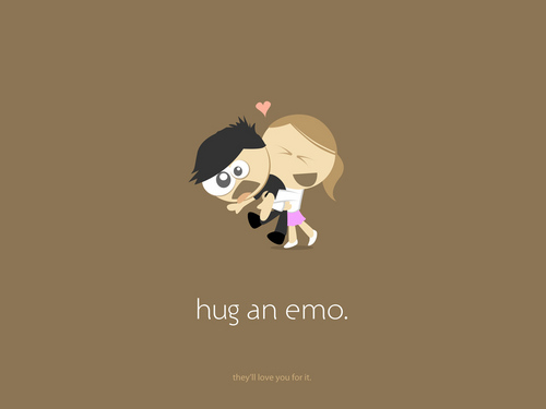  hug an エモ