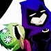 Beast Boy and Raven (From Teen Titans) - animated-couples icon