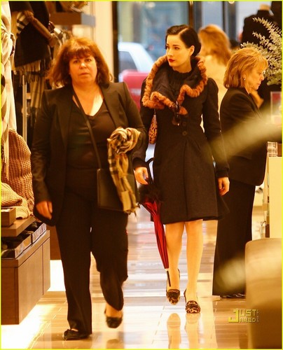 Dita Von Teese: Burberry Shopping with Louis Marie!