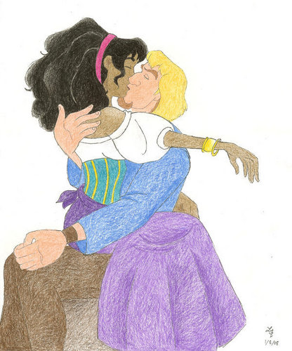  Phoebus and Esmeralda baciare