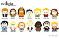 South Park-ed characters - harry-potter-vs-twilight fan art