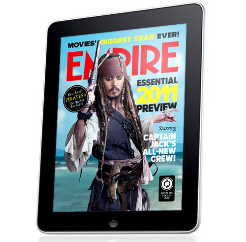  Captain Jack on the cover of Empire ipad edition