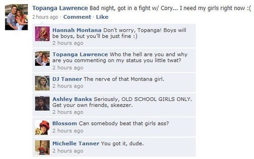  classic 90's tv girls vs. Hannah Montana