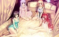 sleep over party - anime photo