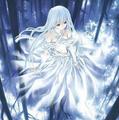 white winter angel - anime photo