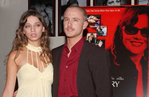 Angela with Ben Foster at the Imaginary 超能英雄 Premiere at the Arclight Theatres in Hollywood, 2004