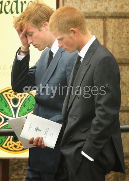 prince william and harry funeral. Funeral of Frances Shand Kydd